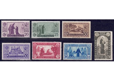 ITALY KINGDOM 1931 Centenary of S. Antonio 7v MNH**