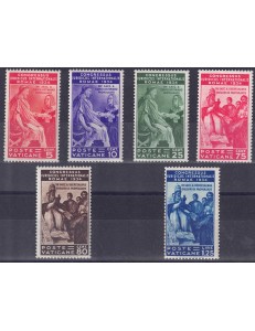 VATICAN 1935 International Legal Congress 6v MNH** ©