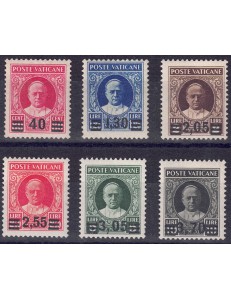 VATICANO 1934 Provvisoria 6v MNH** ©