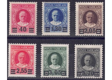 VATICAN 1934 Provisional 6v MNH** ©