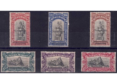 SAN MARINO 1918 Commemorative Victory 6v MNH**