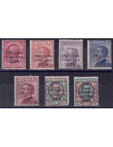 ITALY KINGDOM 1924 Italian Cruise 7v MNH** ©