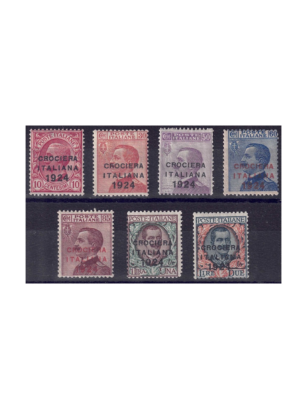 ITALIA REGNO 1924 Crociera Italiana 7v MNH** ©