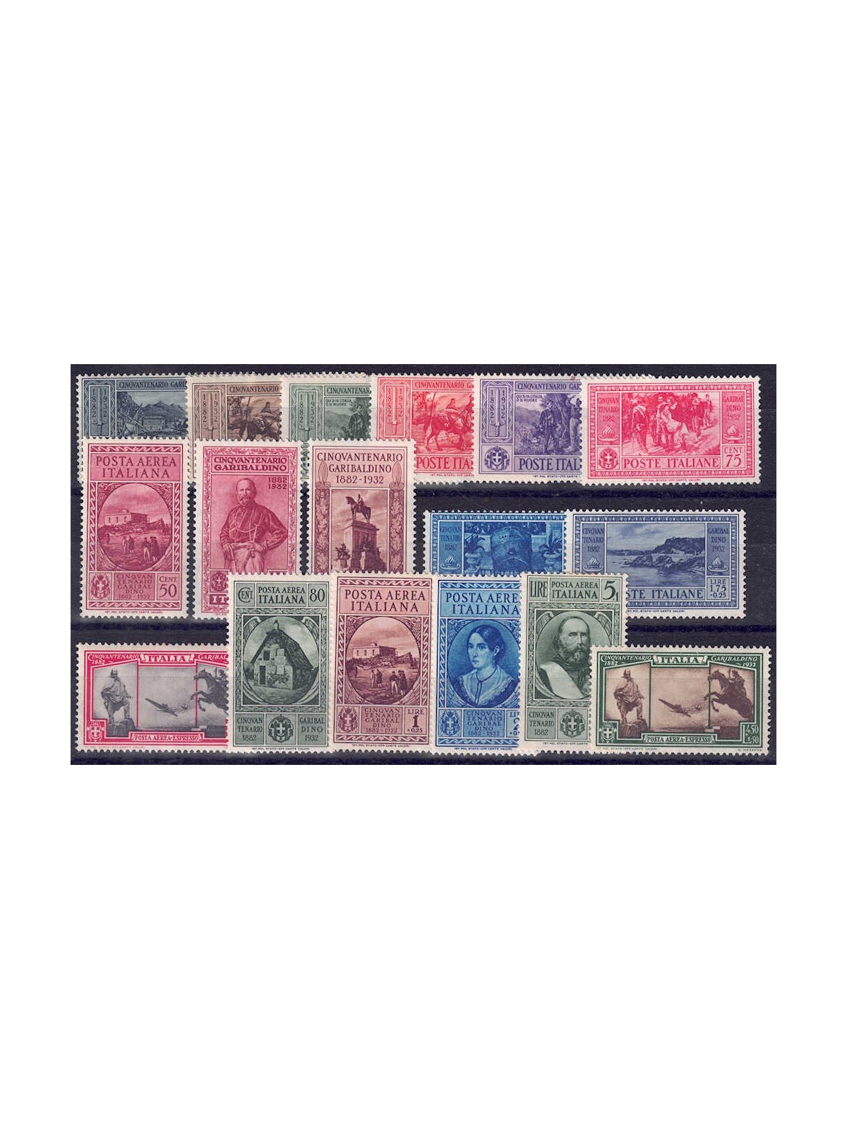 ITALY KINGDOM 1932 Giuseppe Garibaldi 17v MNH** ©