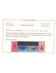 ITALIA REGNO 1932 Giuseppe Garibaldi 17v MNH** ©