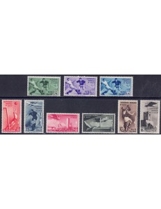 ITALY KINGDOM 1934 Football Championship 9v MNH** ©