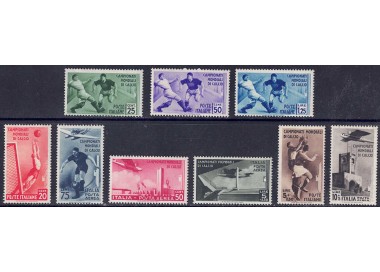 ITALY KINGDOM 1934 Football Championship 9v MNH** ©