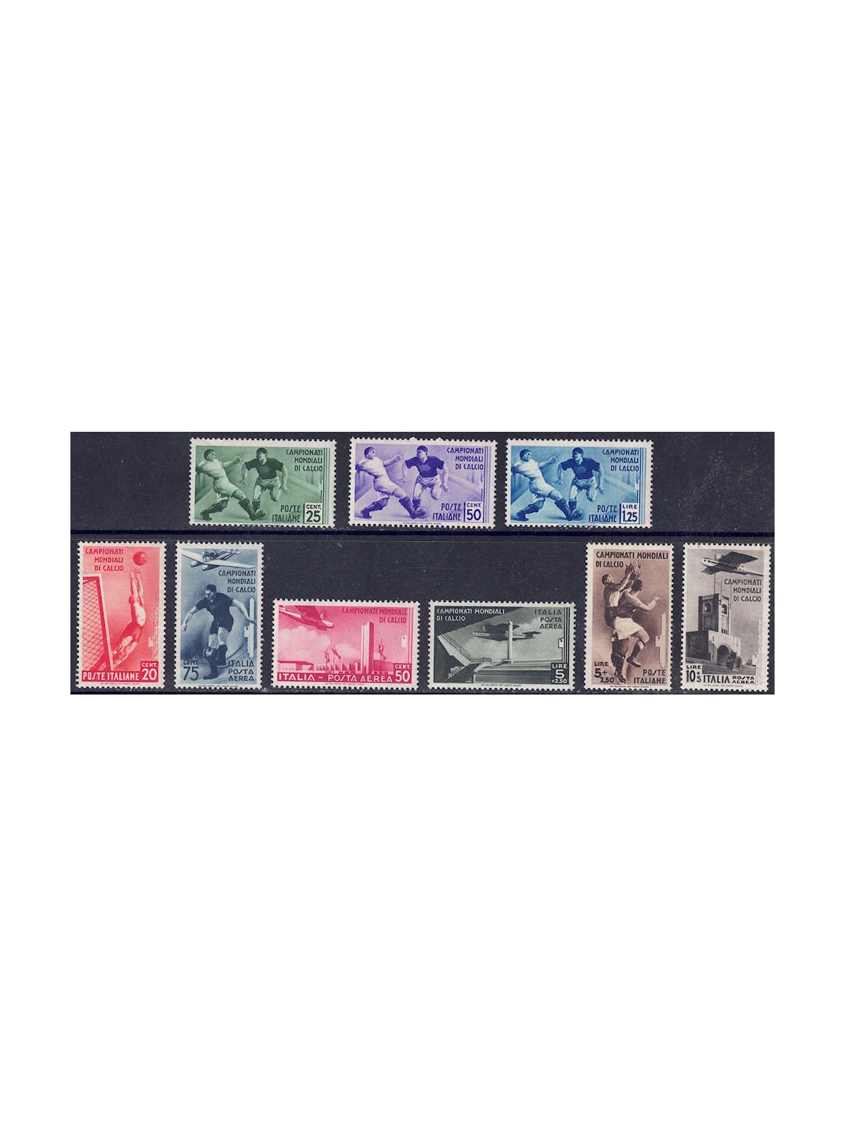 ITALIA REGNO 1934 Campionato di calcio 9v MNH** ©