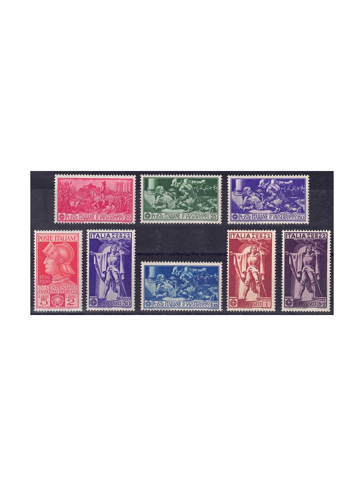 ITALIA REGNO 1930 Francesco Ferrucci 8v MNH**