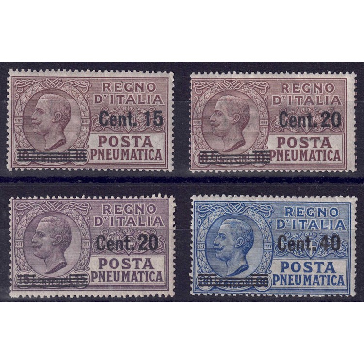 ITALIA REGNO 1924-25 Posta pneumatica 4v MNH**