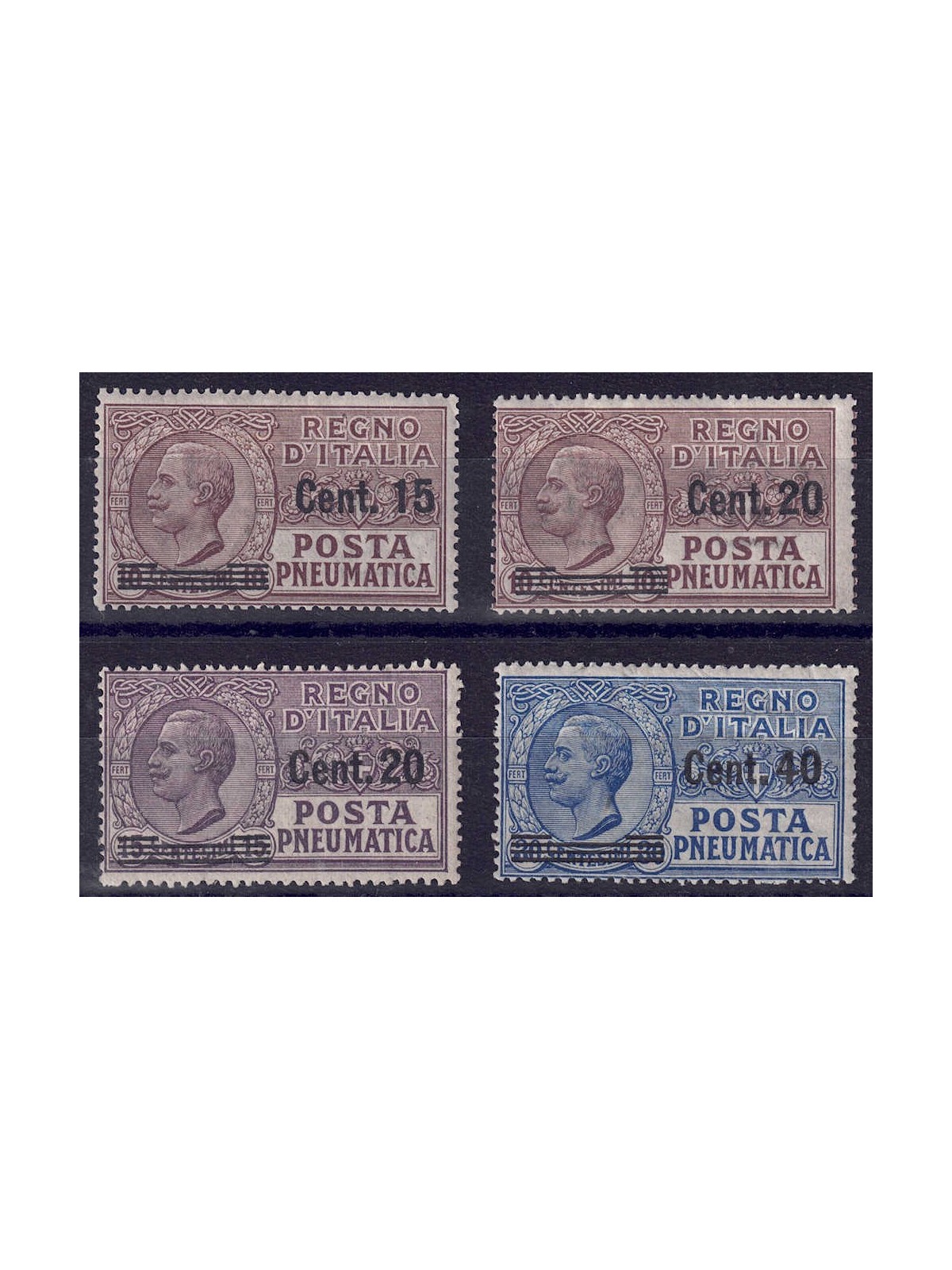 ITALIA REGNO 1924-25 Posta pneumatica 4v MNH**