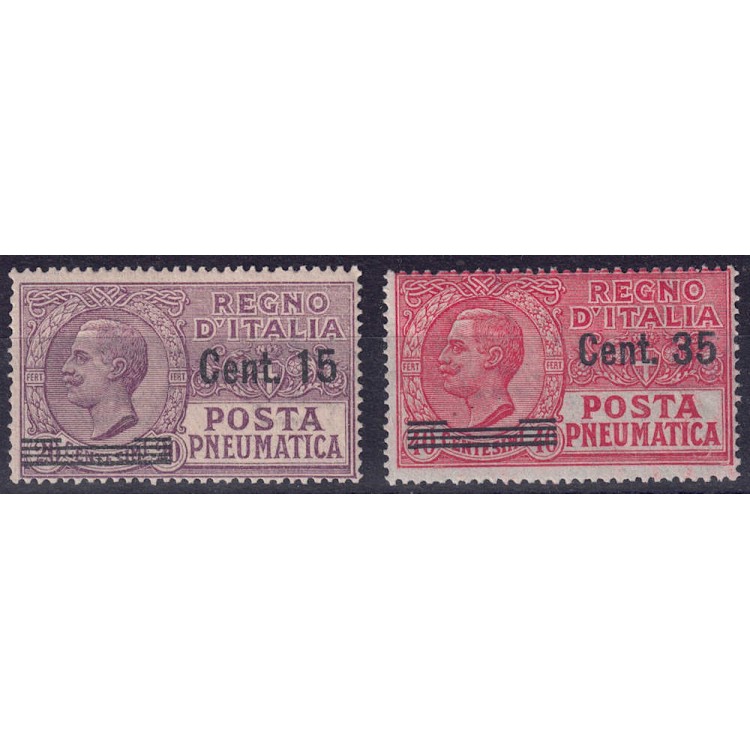 ITALY KINGDOM 1927 Pneumatic Mail 2v MNH**