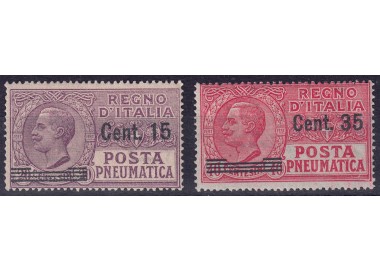 ITALY KINGDOM 1927 Pneumatic Mail 2v MNH**