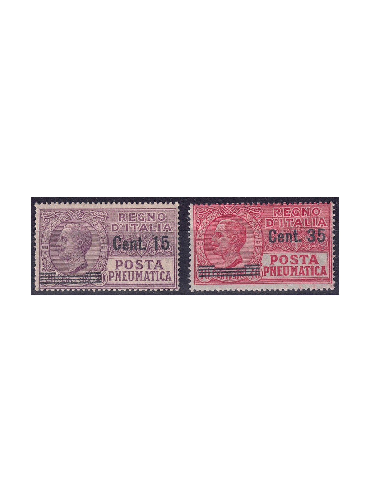 ITALY KINGDOM 1927 Pneumatic Mail 2v MNH**
