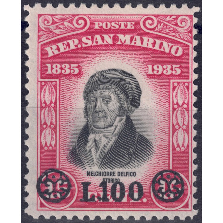 SAN MARINO 1948 Delfico soprastampato MNH**
