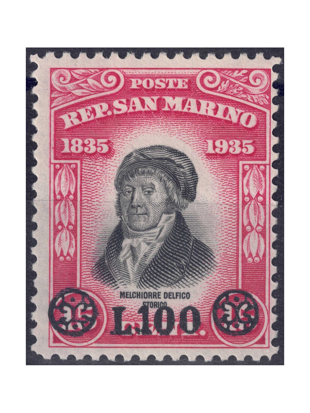SAN MARINO 1948 Delfico overprinted MNH**