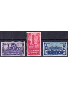 ITALY KINGDOM 1931 Naval Academy 3v MNH** ©