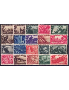 ITALY KINGDOM 1932 Tenth Anniversary of the March on Rome 20v MNH** ©