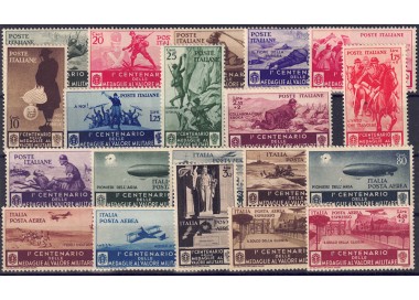 ITALY KINGDOM 1934 Medals of Valour 20v MNH** ©