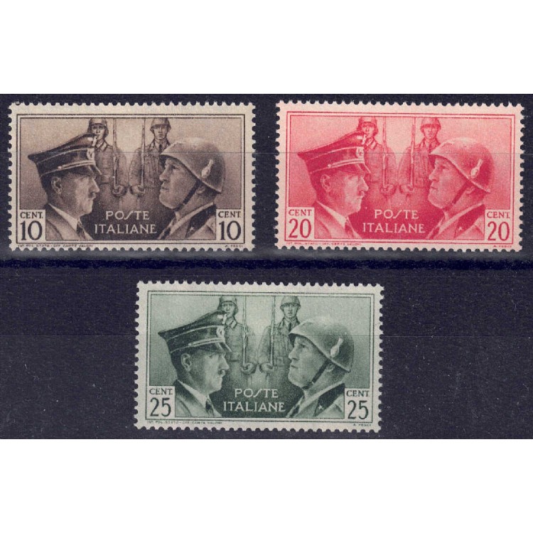 ITALY KINGDOM 1941 Brotherhood in Arms (unissued) 3v MNH** ©