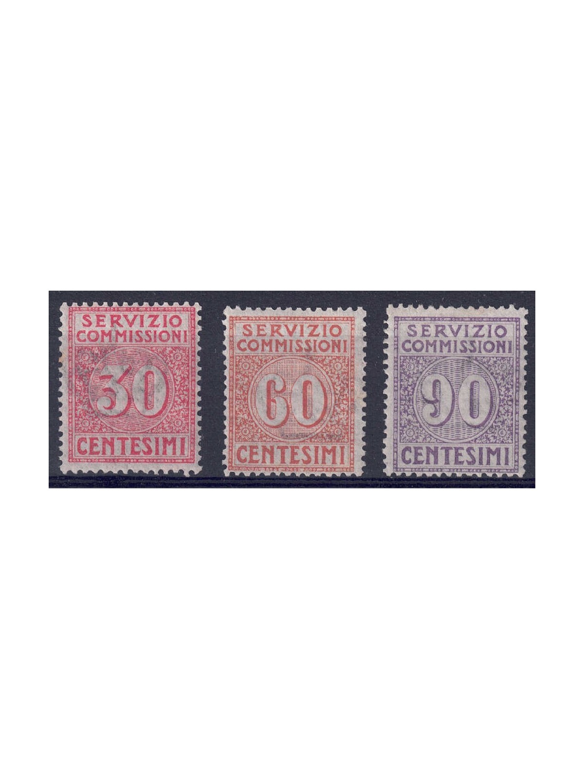 ITALY KINGDOM 1913 Commission Service 3v MNH** ©