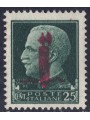 ITALY RSI 1944 25c green with red fasces MNH** ©