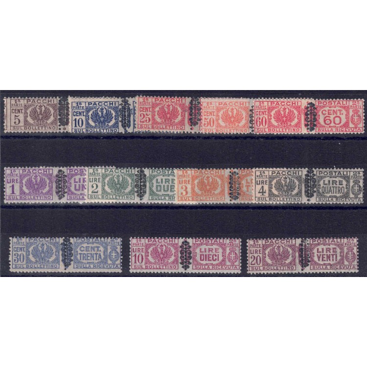 ITALY LIEUTENANCY 1945 Postal parcels 12v MNH** ©