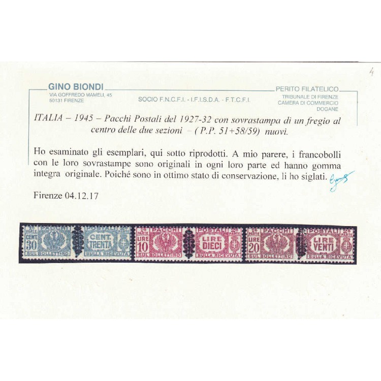 ITALIA LUOGOTENENZA 1945 Pacchi postali 12v MNH** ©