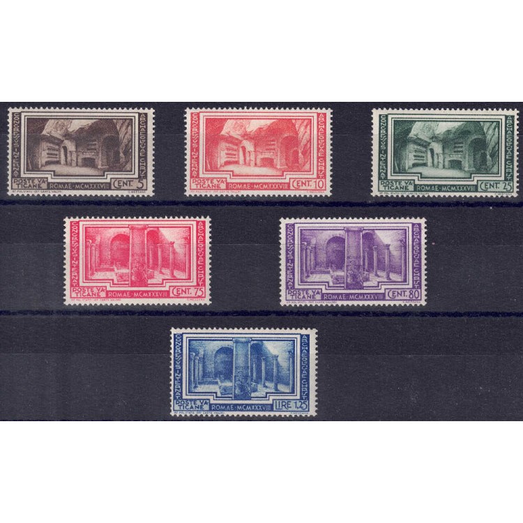 VATICAN 1938 Archaeology Congress 6v MNH** ©