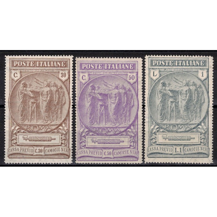 ITALY KINGDOM 1923 Blackshirts 3v MNH**