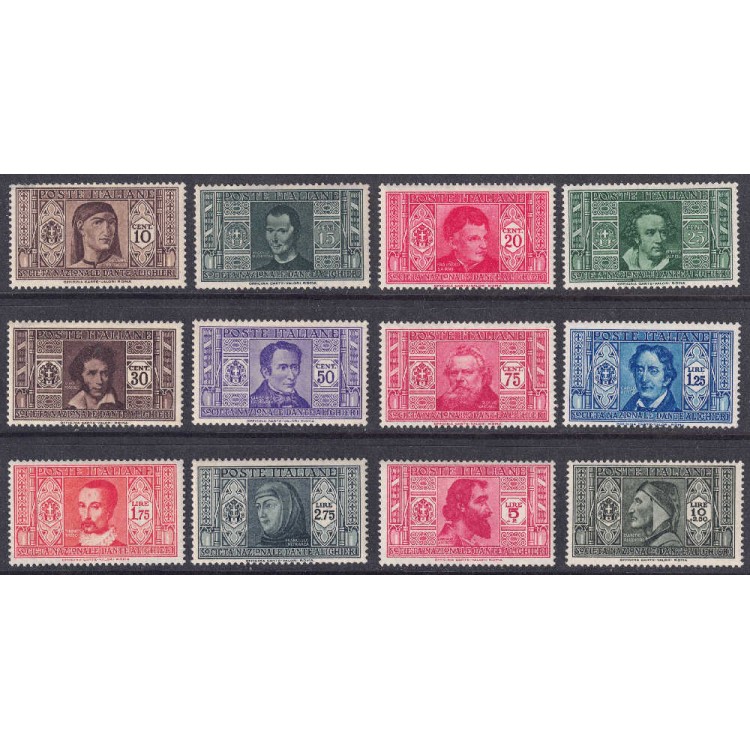 ITALY KINGDOM 1932 Dante Alighieri 12v MNH**