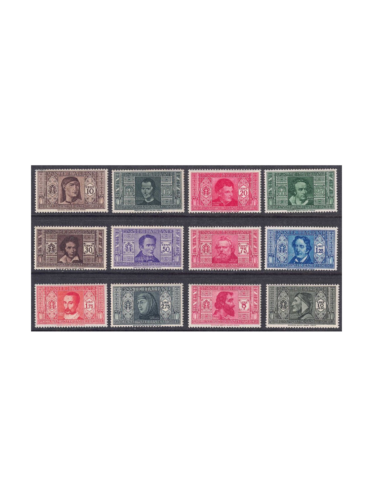ITALY KINGDOM 1932 Dante Alighieri 12v MNH**
