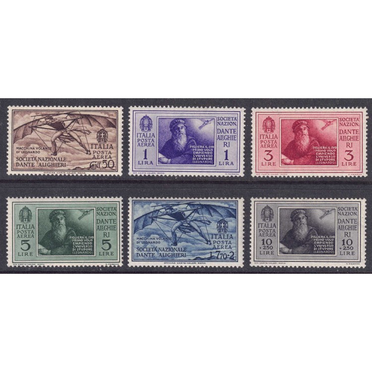 ITALY KINGDOM 1932 Dante Alighieri (airmail) 6v MNH**