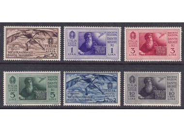 ITALY KINGDOM 1932 Dante Alighieri (airmail) 6v MNH**