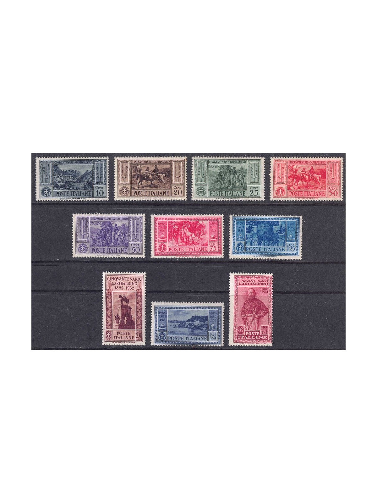 ITALY KINGDOM 1932 Giuseppe Garibaldi 10v MNH**
