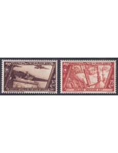 ITALIA REGNO 1932 Decennale marcia su Roma (posta aerea) 2v MNH**