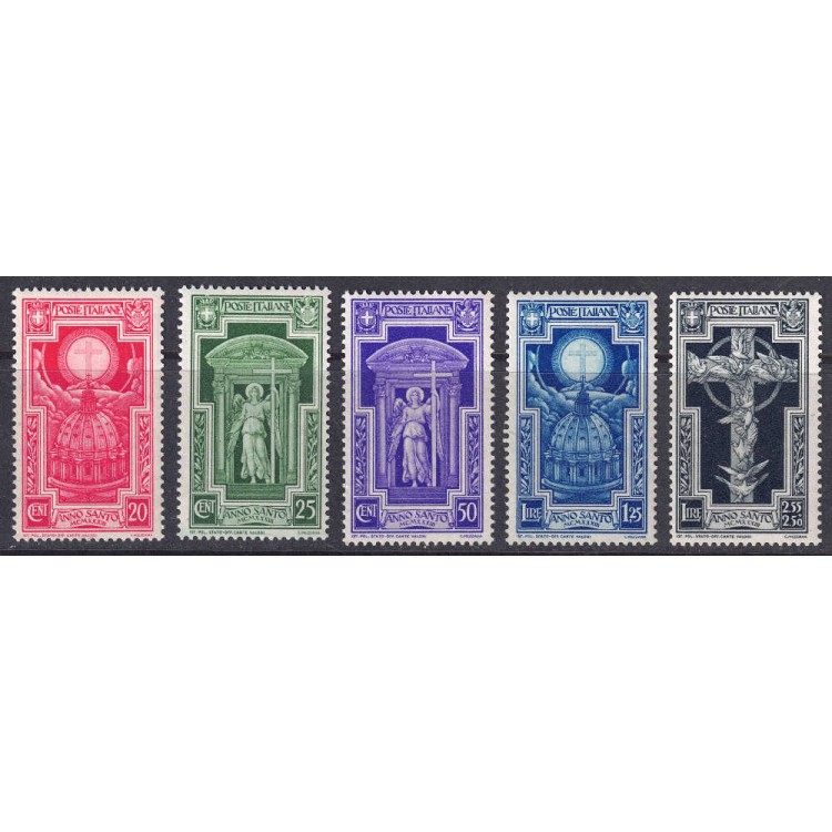 ITALY KINGDOM 1933 Holy Year 5v MNH**