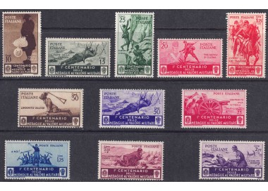 ITALY KINGDOM 1934 Medals of Valor 11v MNH**