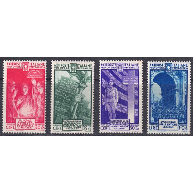 ITALY KINGDOM 1935 Militia IV 4v MNH**