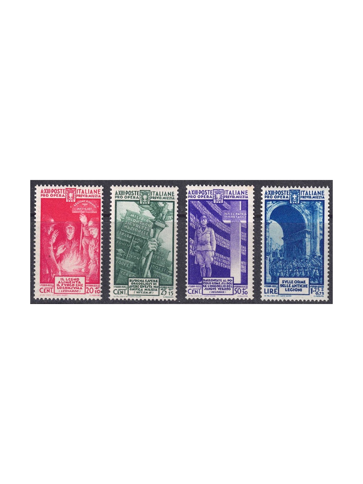 ITALY KINGDOM 1935 Militia IV 4v MNH**