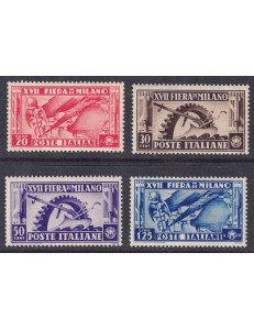 ITALIA REGNO 1936 Fiera di Milano 4v MNH**