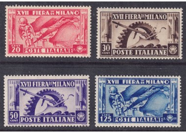 ITALY KINGDOM 1936 Milan Fair 4v MNH**
