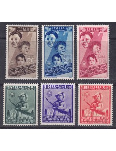 ITALIA REGNO 1937 Colonie estive (posta aerea) 6v MNH**