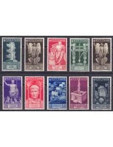 ITALIA REGNO 1937 Bimillenario di Augusto 10v MNH**