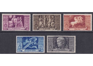 ITALY KINGDOM 1937 Bimillenary of Augustus (airmail) 5v MNH**
