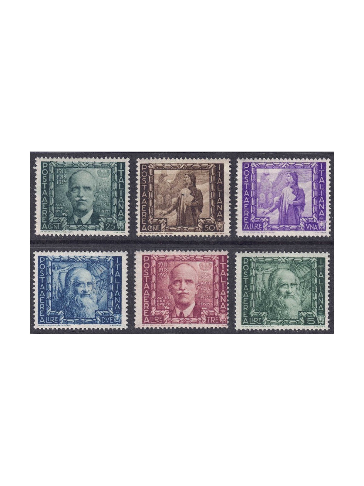 ITALIA REGNO 1938 Proclamazione dell'impero (posta aerea) 6v MNH**
