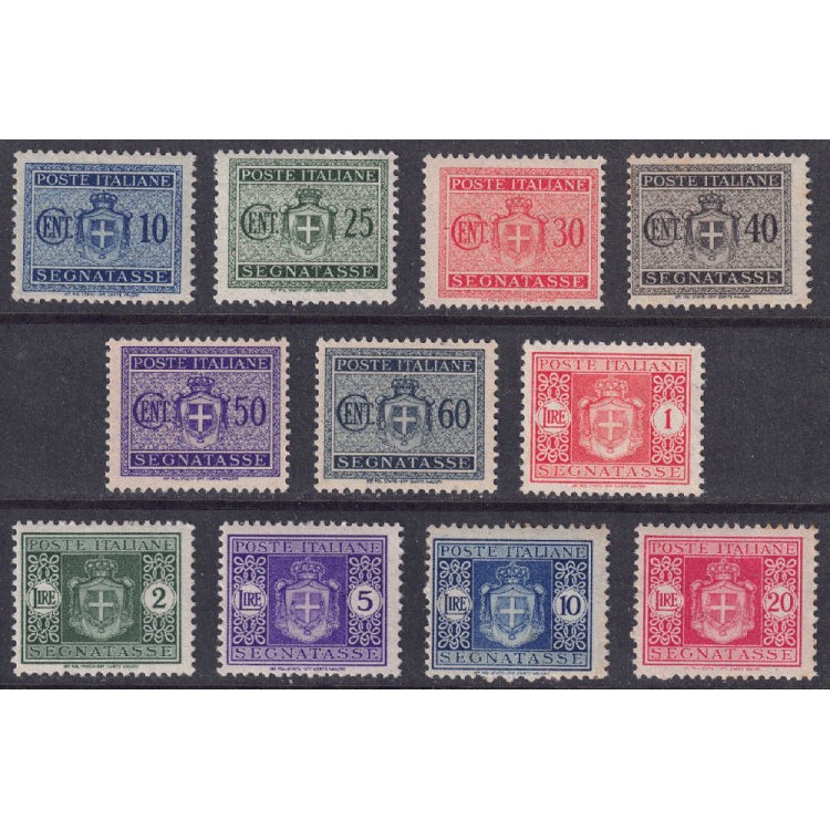 ITALIA LUOGOTENENZA 1945 Segnatasse (ruota) 11v MNH**