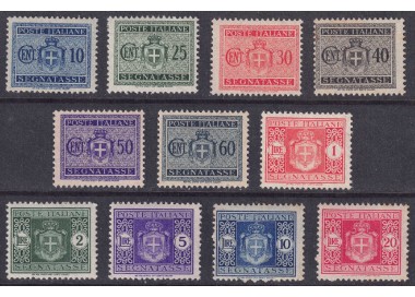 ITALY LIEUTENANCY 1945 Postage Due (wheel) 11v MNH**