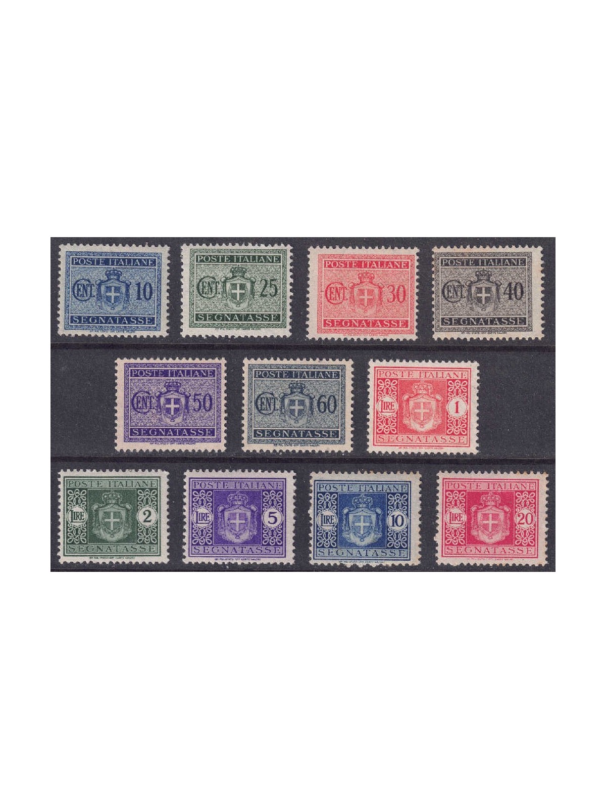 ITALIA LUOGOTENENZA 1945 Segnatasse (ruota) 11v MNH**
