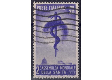 ITALY 1949 Health Organisation used